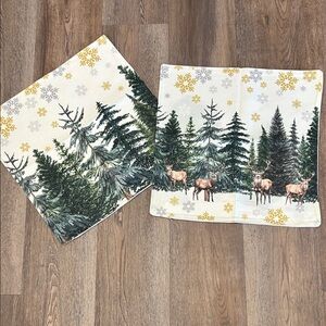 Holiday Forest Theme Pillow covers